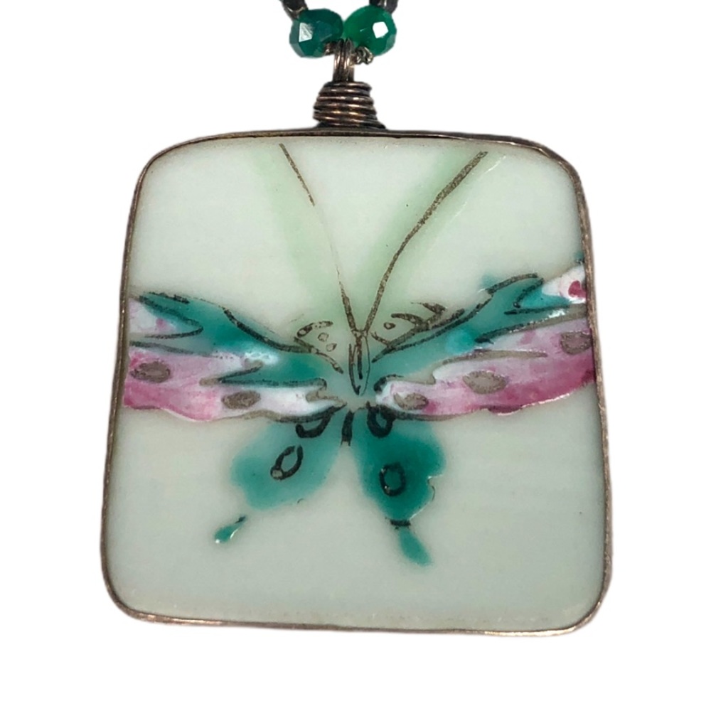 Y2K Era Butterfly Pendant with 925 Silver